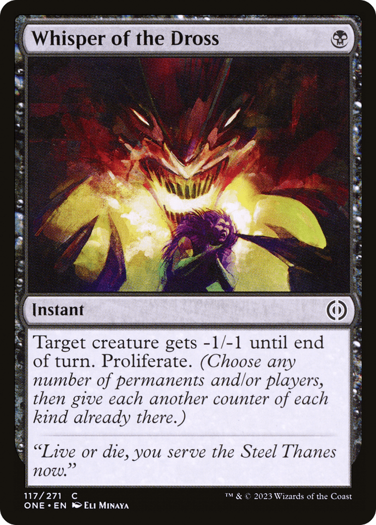 Whisper of the Dross [Phyrexia: All Will Be One] Foil
