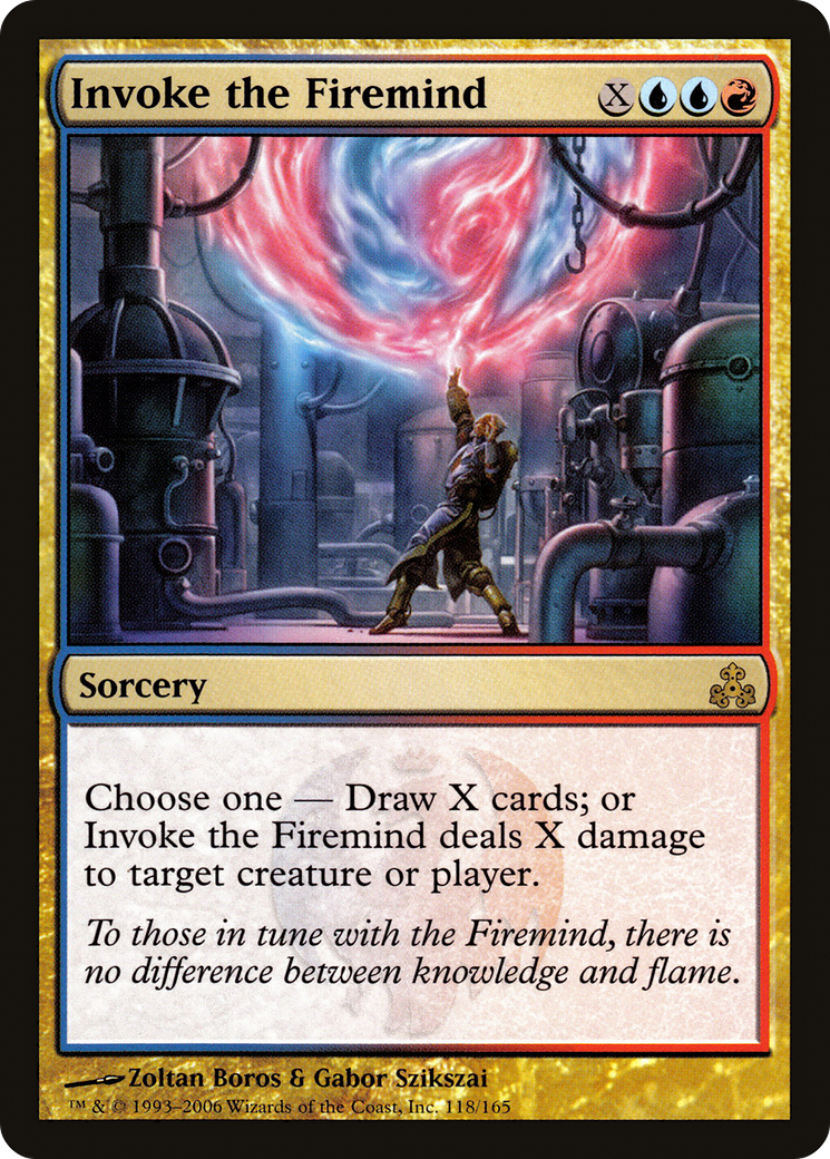 Invoke the Firemind [Guildpact] Foil