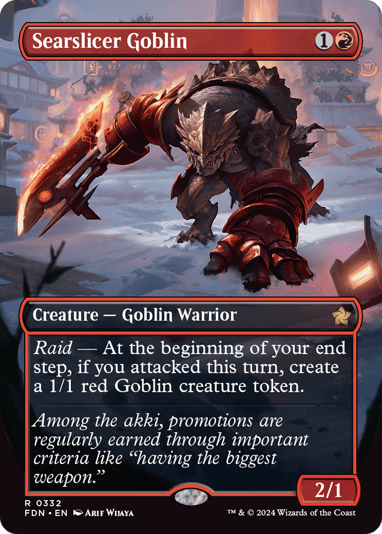 Searslicer Goblin (FDN-332) - Foundations (Borderless)