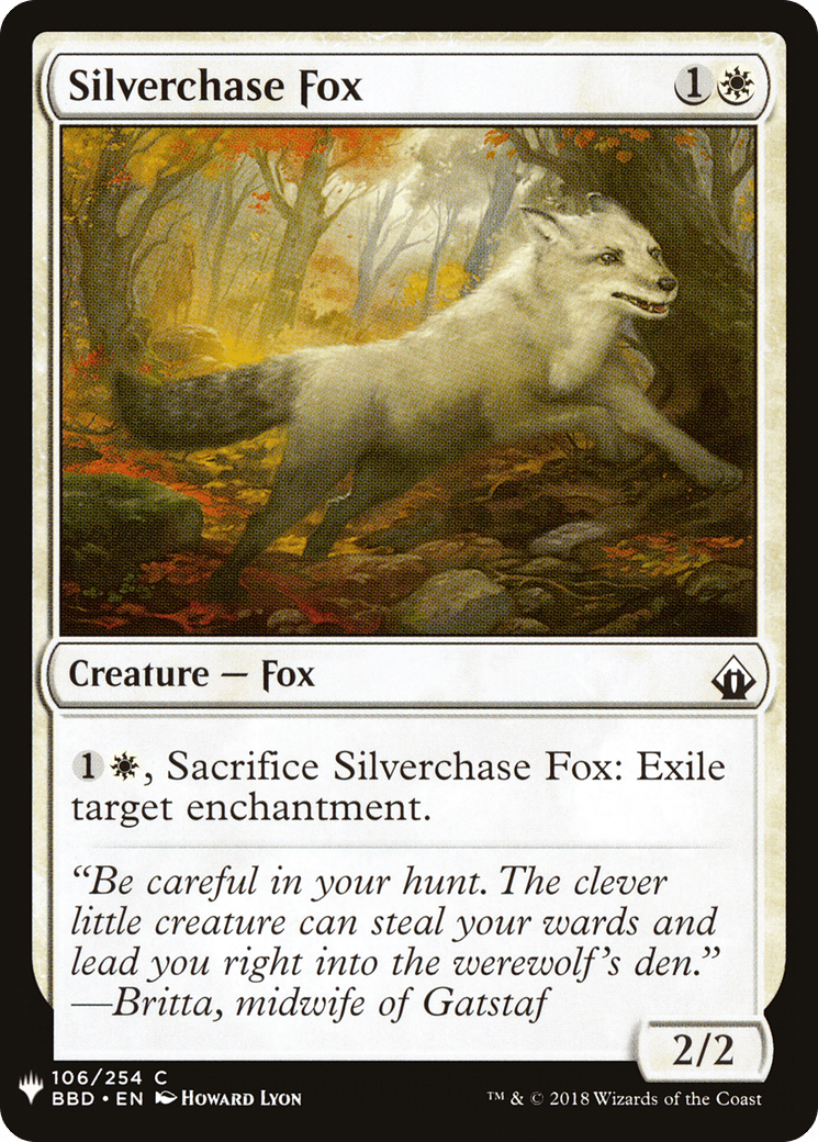 Silverchase Fox |  (BBD-106) [The List]