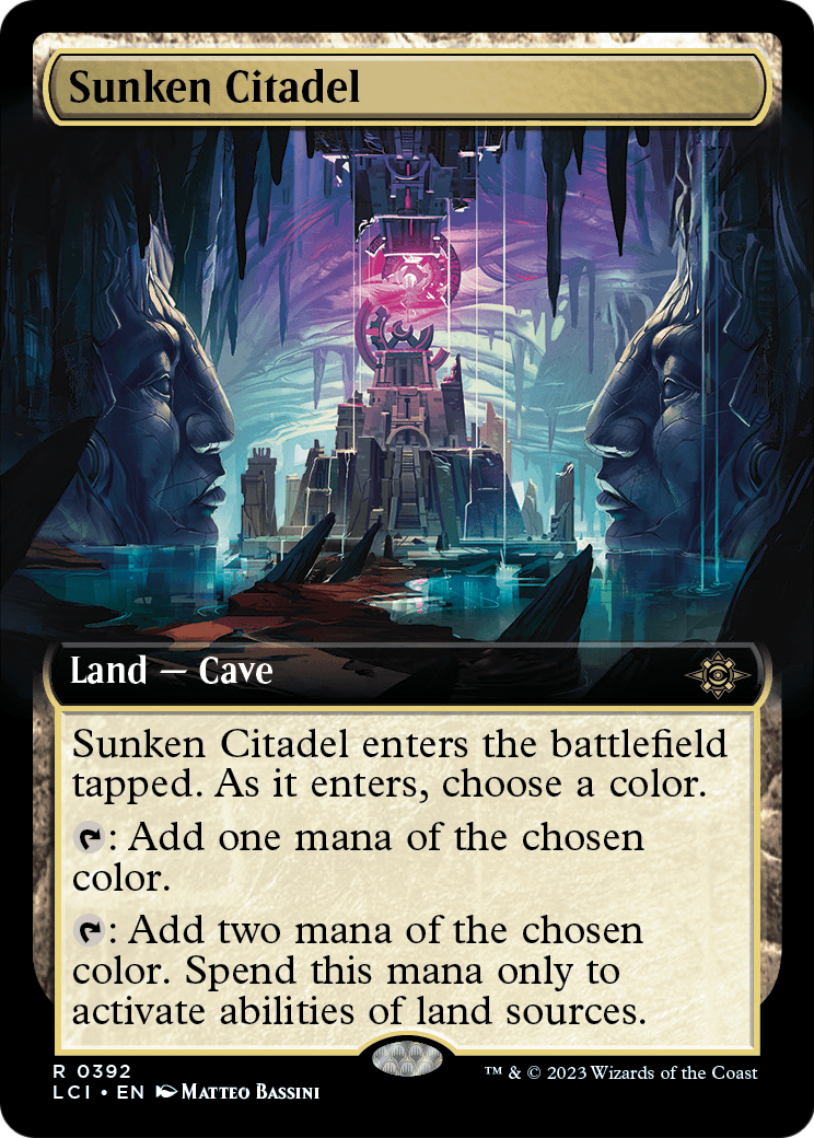 Sunken Citadel (Extended Art) [The Lost Caverns of Ixalan] Foil