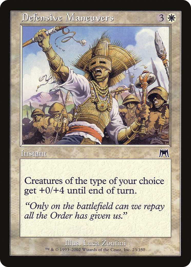 Defensive Maneuvers [Onslaught] Foil