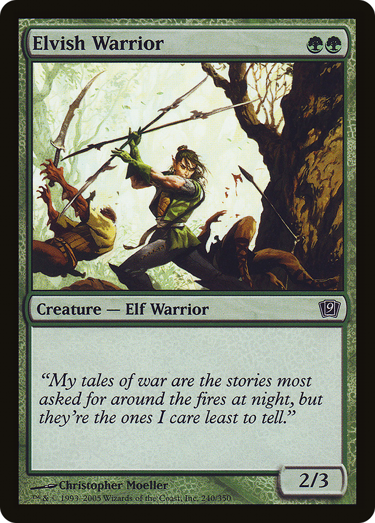 Elvish Warrior [Ninth Edition] Foil