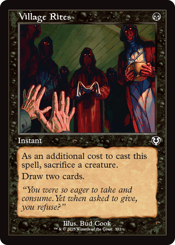 Village Rites (Retro Frame) (-392) [Innistrad Remastered]  Foil