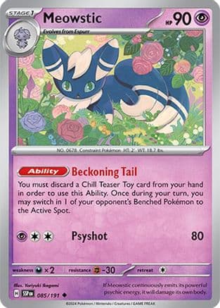 Meowstic 085- SV08 Surging Sparks