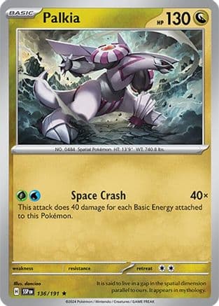 Palkia 136- SV08 Surging Sparks Reverse Holofoil