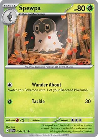 Spewpa 006- SV08 Surging Sparks Reverse Holofoil
