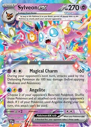 Sylveon ex 086- SV08 Surging Sparks Holofoil