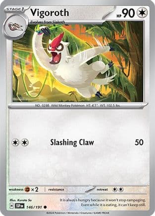 Vigoroth 146- SV08 Surging Sparks Reverse Holofoil