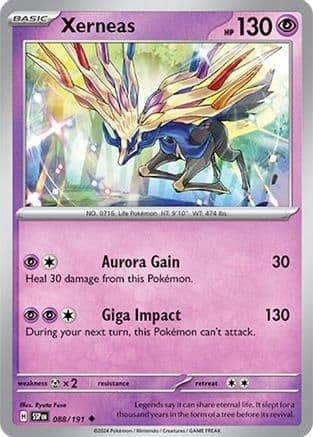 Xerneas 088- SV08 Surging Sparks Reverse Holofoil
