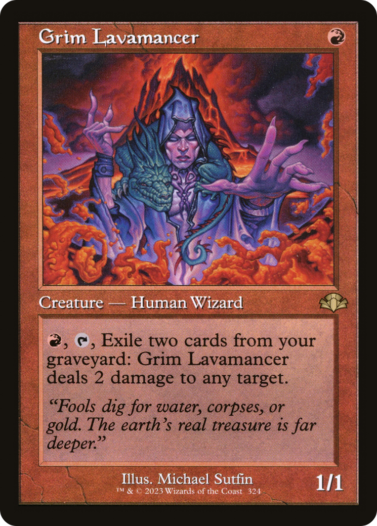 Grim Lavamancer (Retro) [Dominaria Remastered] Foil