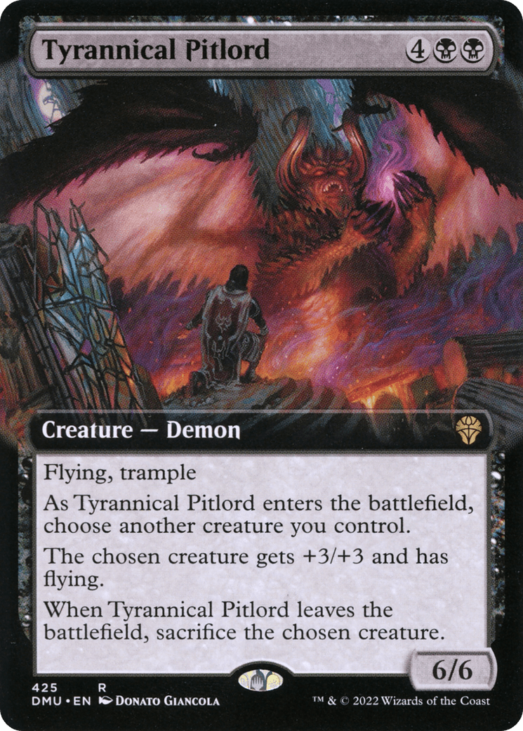 Tyrannical Pitlord (Extended Art) [Dominaria United] Foil