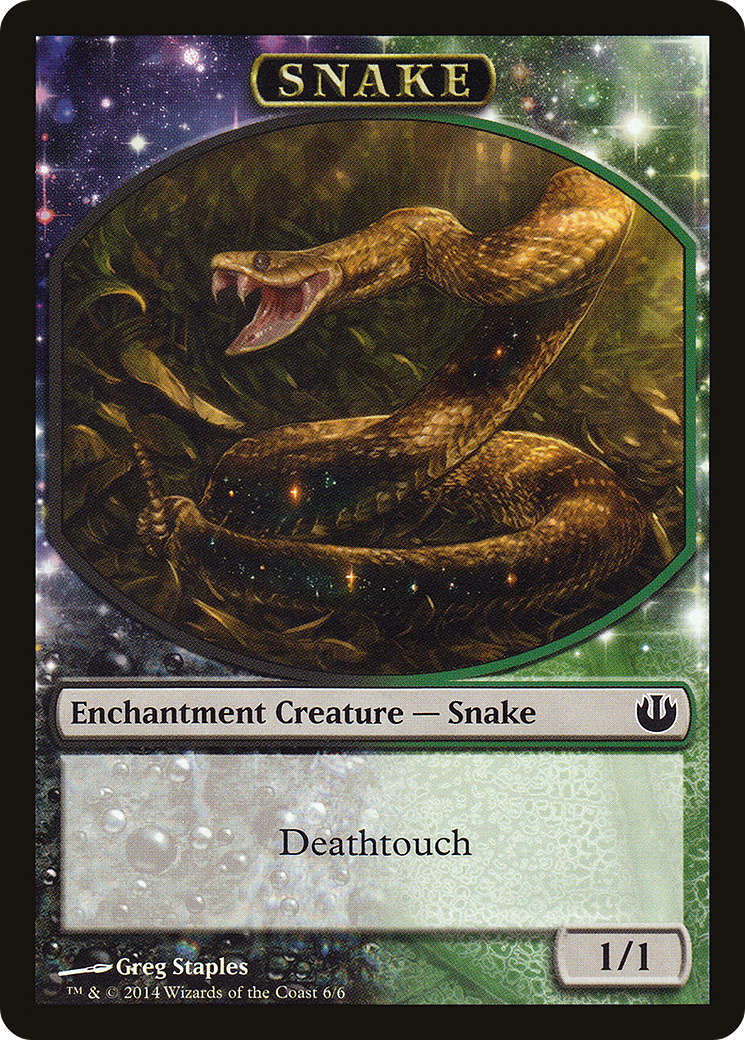 Snake (TJOU-006) - Journey into Nyx Tokens: (enchantment)