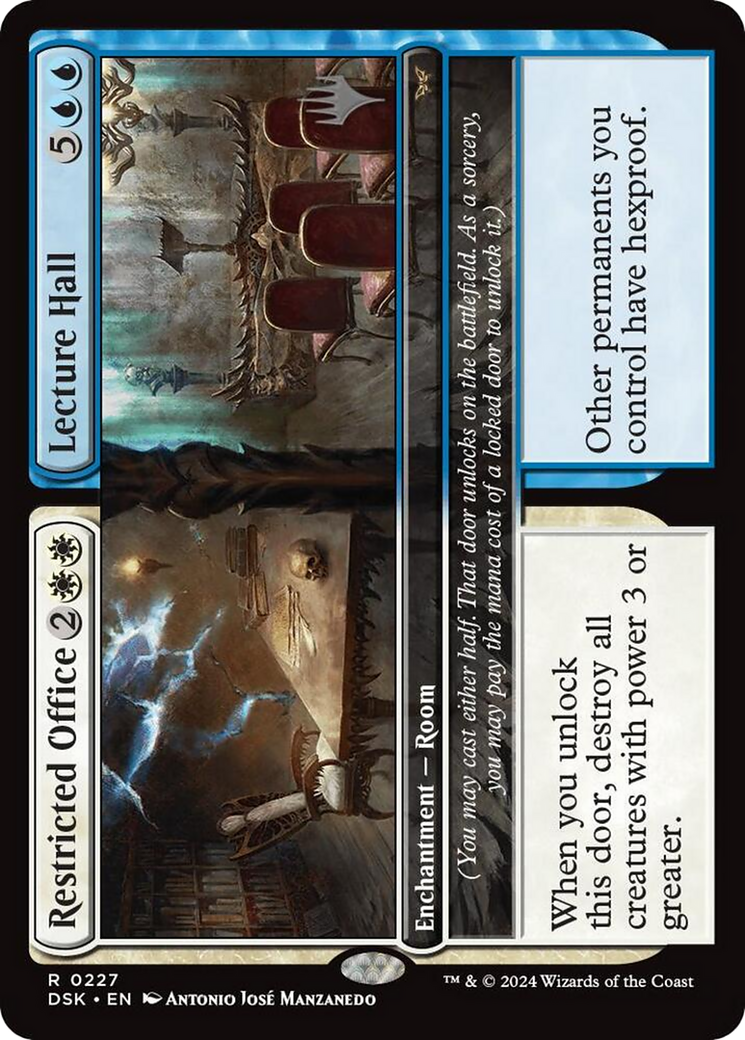 Restricted Office // Lecture Hall [Duskmourn: House of Horror Promos]