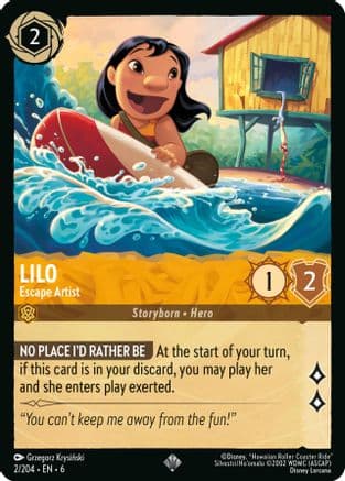 Lilo - Escape Artist (2/204) - Azurite Sea Cold Foil