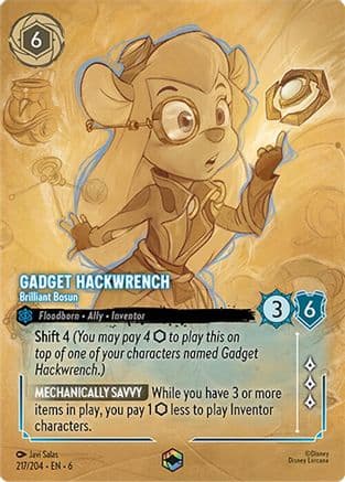 Gadget Hackwrench - Brilliant Bosun (Enchanted) (217/204) - Azurite Sea Holofoil