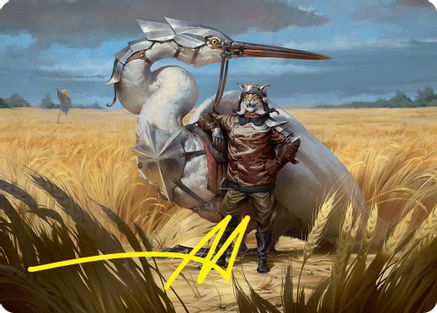 Skyknight Squire Art Card (4/54) (Stamped Signature) (-004) - Art Series: Foundations