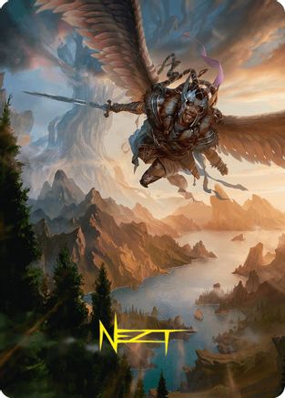 Youthful Valkyrie Art Card (28/54) (Gold-Stamped Signature) (-028) - Art Series: Foundations