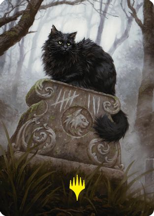 Nine-Lives Familiar 2 Art Card (36/54) (Gold-Stamped Planeswalker Symbol) (-036) - Art Series: Foundations