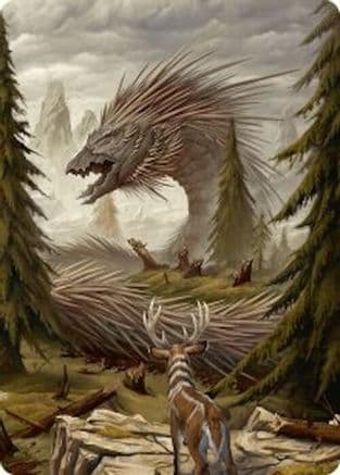 Quilled Greatwurm Art Card (44/54) (-044) - Art Series: Foundations
