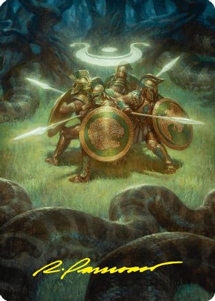 Anthem of Champions Art Card (47/54) (Gold-Stamped Signature) (-047) - Art Series: Foundations