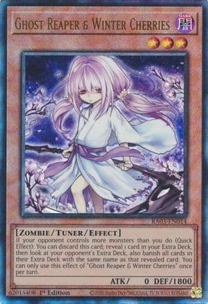 Ghost Reaper & Winter Cherries (Alternate Art) (PUR) (RA03-EN014) - Quarter Century Bonanza 1st Edition