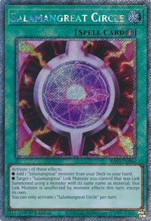 Salamangreat Circle (Platinum Secret Rare) (RA03-EN066) - Quarter Century Bonanza 1st Edition
