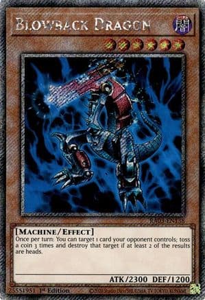 Blowback Dragon (Platinum Secret Rare) (RA03-EN138) - Quarter Century Bonanza 1st Edition