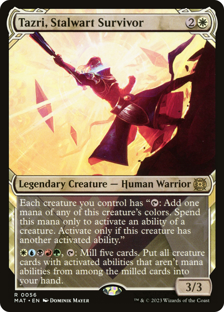 Tazri, Stalwart Survivor (Showcase) [March of the Machine: The Aftermath] Foil
