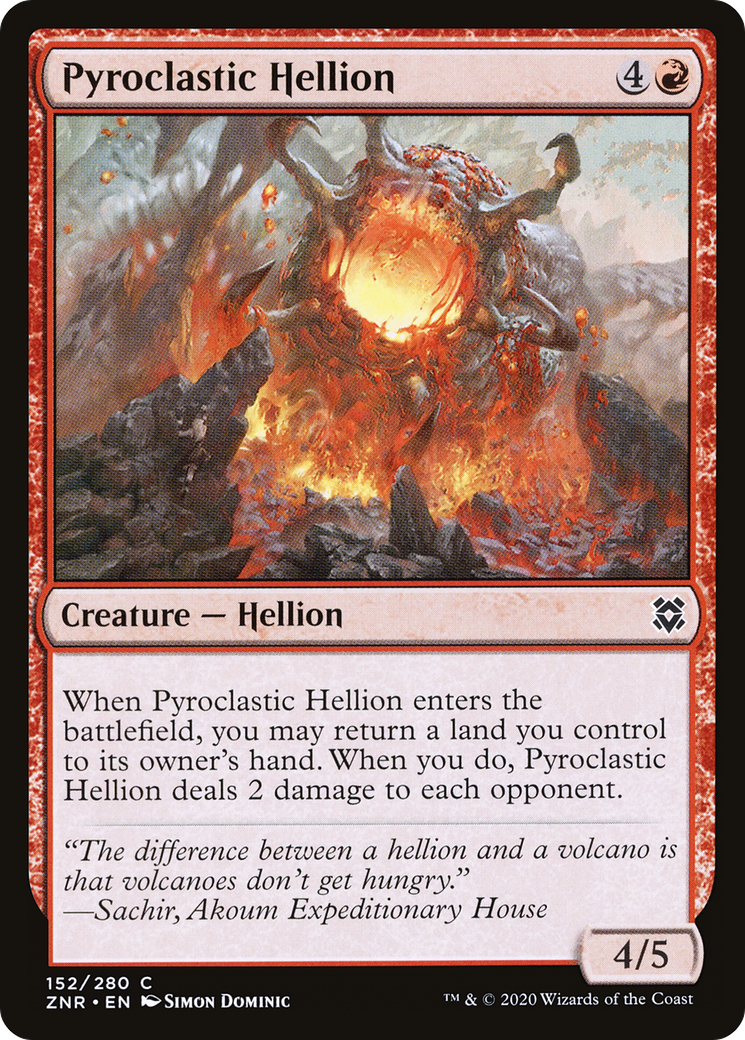 Pyroclastic Hellion [Zendikar Rising] Foil