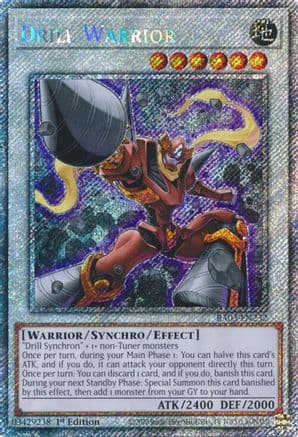 Drill Warrior (Platinum Secret Rare) (RA03-EN232) - Quarter Century Bonanza 1st Edition
