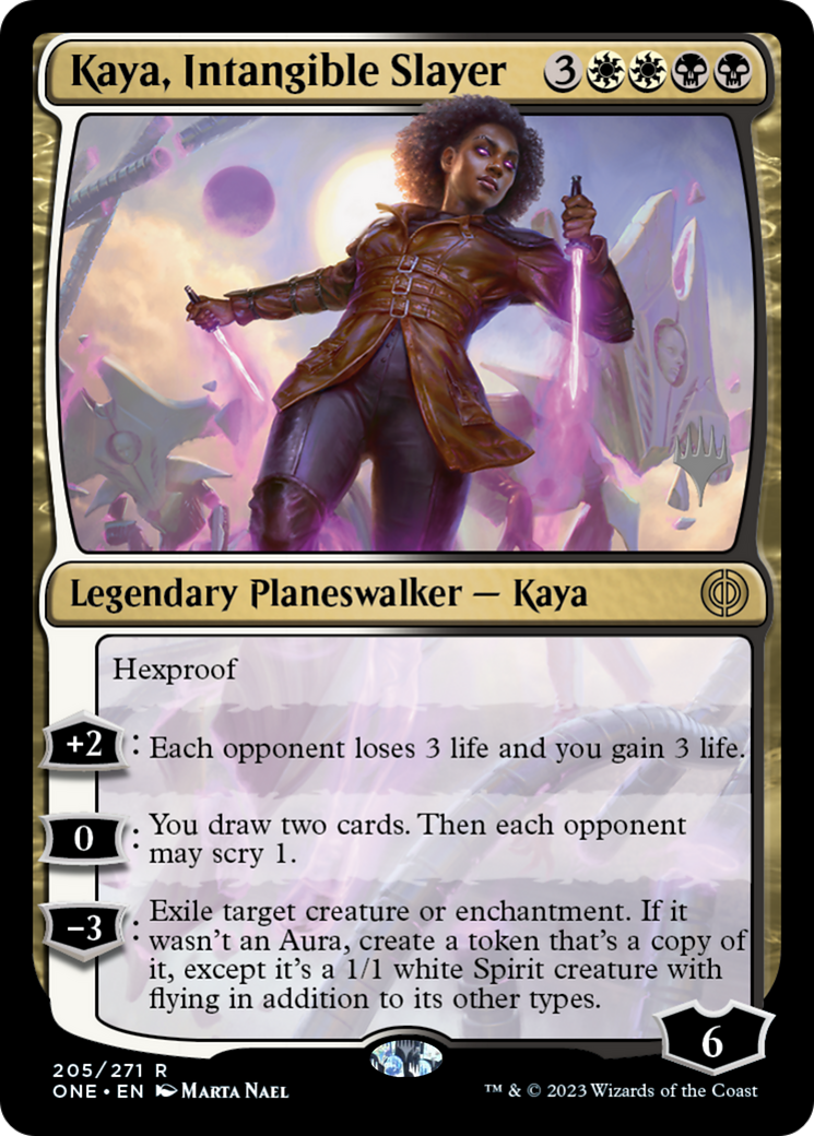 Kaya, Intangible Slayer (Promo Pack) [Phyrexia: All Will Be One Promos] Foil
