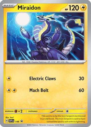 Miraidon 148- SV Scarlet & Violet Promo Cards Holofoil