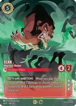 Scar - Heartless Hunter (Store Championship) | Holofoil (14) [Disney Lorcana Promo Cards]