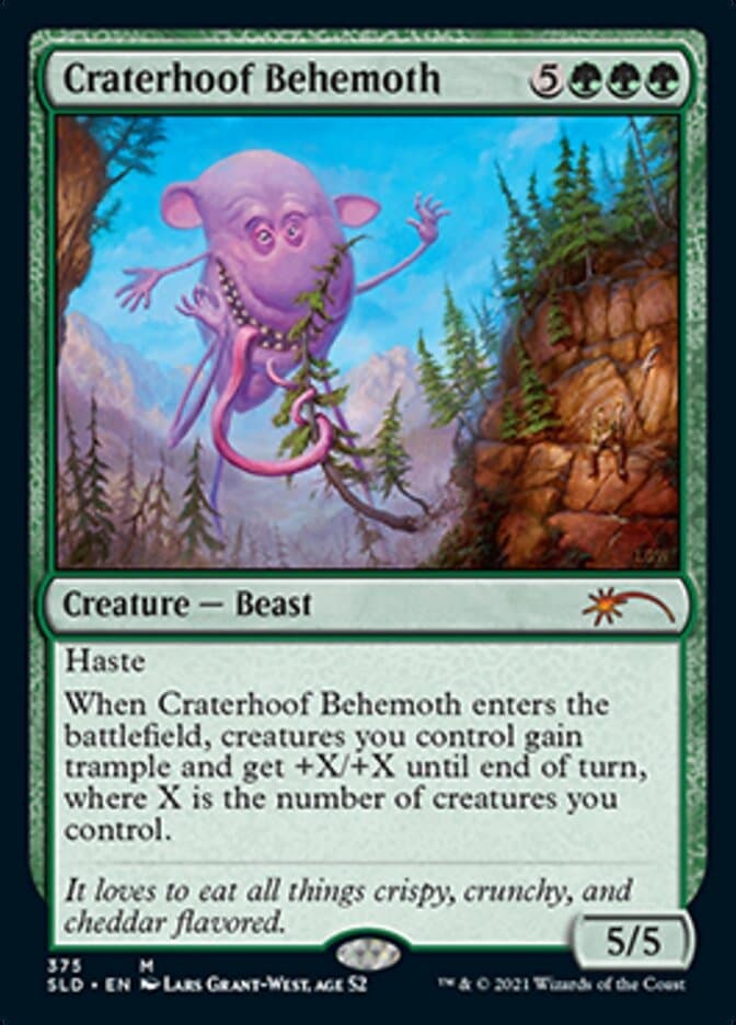 Craterhoof Behemoth (375) [Secret Lair Drop Series] Foil