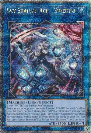 Sky Striker Ace - Shizuku (Alternate Art) (Quarter Century Secret Rare) (RA03-EN043) - Quarter Century Bonanza 1st Edition