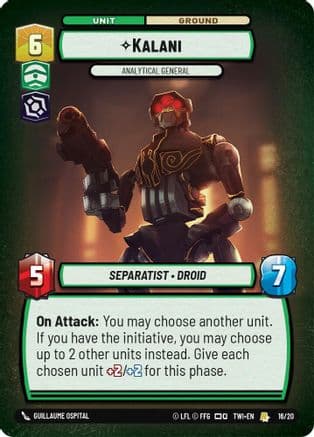 Kalani - Analytical General | Foil (16/20)  [Twilight of the Republic Weekly Play Promos]
