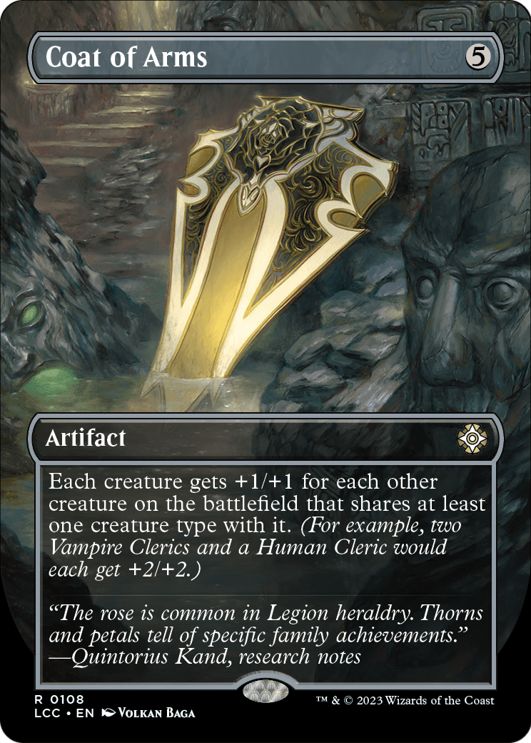Coat of Arms (Borderless) [The Lost Caverns of Ixalan Commander] Foil
