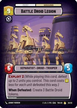 Battle Droid Legion |  (20/20)  [Twilight of the Republic Weekly Play Promos]