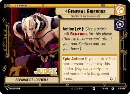 General Grievous - General of the Droid Armies |  (015/257)  [Judge Promos]