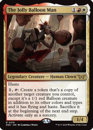 The Jolly Balloon Man (219) [Promo Pack: Duskmourn: House of Horror]  Foil