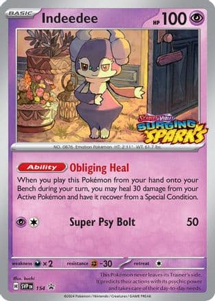 Indeedee 154- SV Scarlet & Violet Promo Cards Holofoil