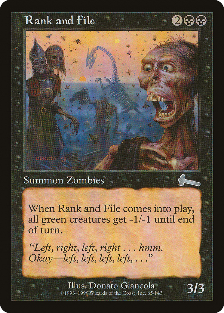 Rank and File [Urza's Legacy] Foil