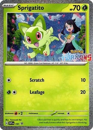 Sprigatito 191- SV Scarlet & Violet Promo Cards Holofoil