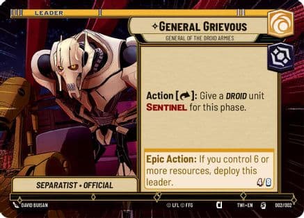 General Grievous - General of the Droid Armies (Hyperspace) |  (002/002)  [Prerelease Promos]