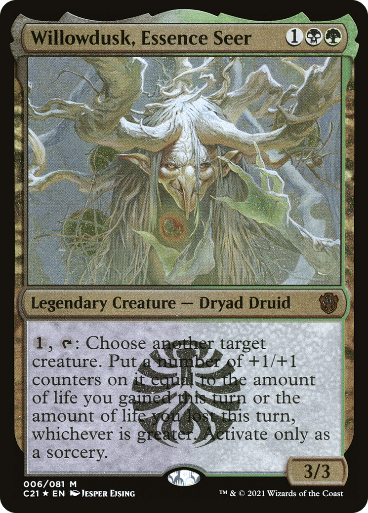 Willowdusk, Essence Seer (006) [Commander 2021 Display Commanders]  Foil