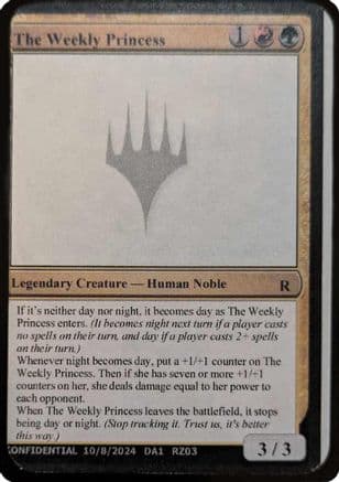 The Weekly Princess (-) - Un-Known Event Playtest Cards
