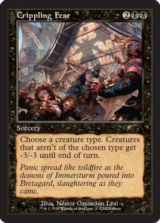 Crippling Fear (Retro Frame) (001) [WPN & Gateway Promos]  Foil