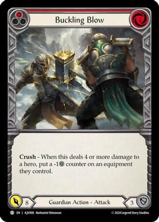 Buckling Blow (Red) (AJV008) - Armory Deck: Jarl Vetreidi