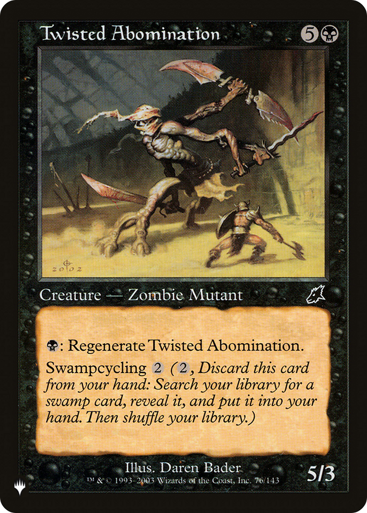 Twisted Abomination |  (SCG-76) [The List]